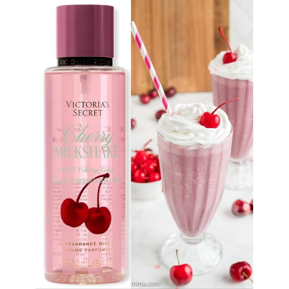 Victoria's Secret Cherry Milkshake Fragrance Body Mist 8oz NEW Rare
